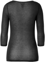 Thumbnail for your product : Majestic Cowl Neck 3/4 Sleeve T-Shirt