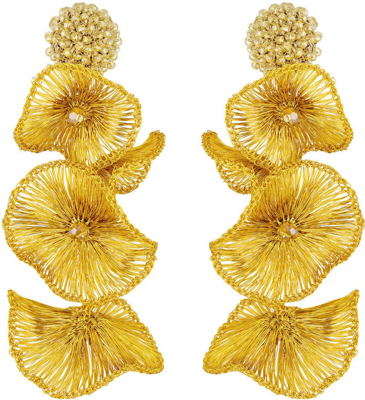 Stephanie Browne Australia Golden Poppy Earrings