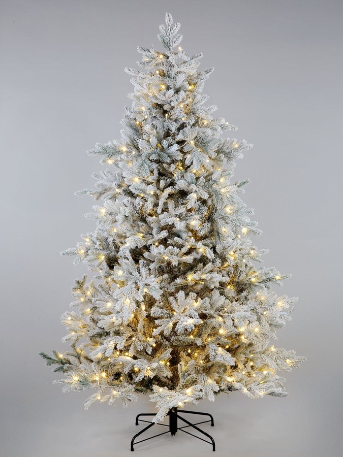 PreLit Frosted RealLook BellShaped Christmas Tree 6ft ShopStyle