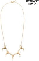 Thumbnail for your product : Aeropostale Triangle Faux Pearl Short-Strand Necklace