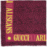 Thumbnail for your product : Gucci Pink and Black Arles Shawl