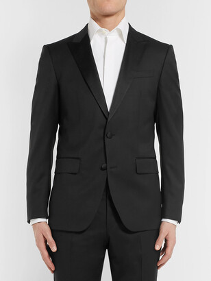 HUGO BOSS Black Halwood Slim-Fit Super 120s Virgin Wool Tuxedo Jacket - Men - Black - IT 56