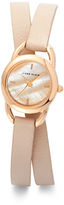 Thumbnail for your product : Anne Klein Double Wrap Leather Watch