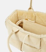Thumbnail for your product : Bottega Veneta Arco Small suede and shearling tote
