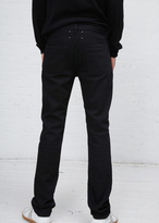 Thumbnail for your product : Maison Margiela Black Raw Denim Resin Slim Fit Jean