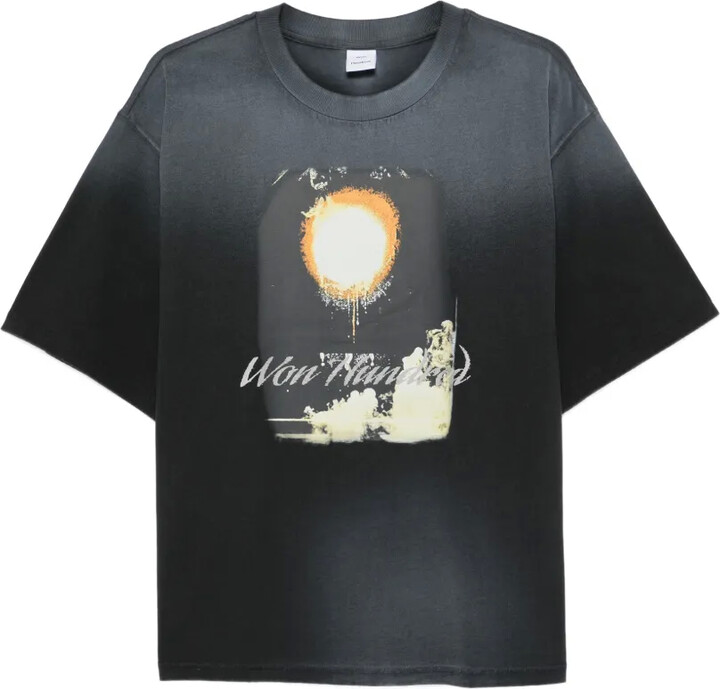 Won Hundred Houston Rocket printed T-shirt