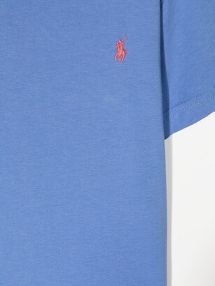 Ralph Lauren Kids logo-embroidered cotton T-shirt