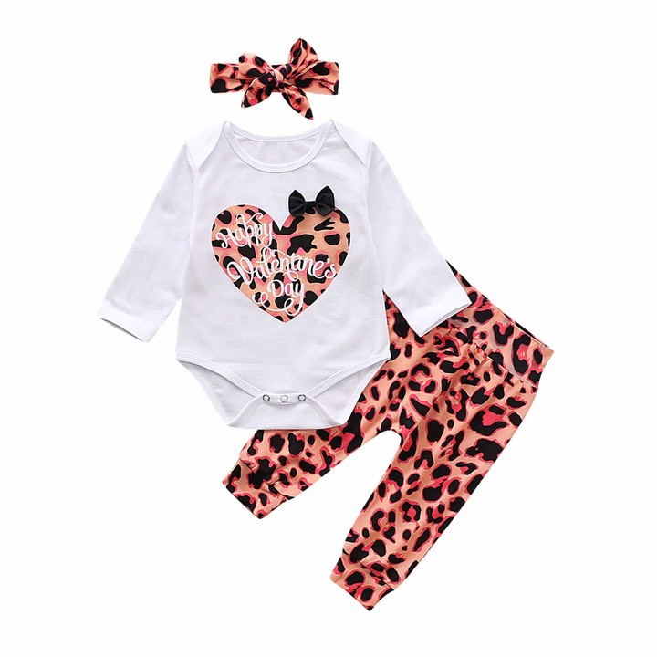 Mesh Skirts with Pearl Bow Infant Clothes Carolilly 2PCsToddler Kids Girls Outfit Suit Leopard Print Long Sleeve Pullover Tops