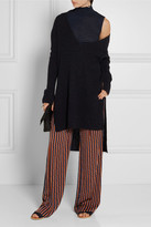 Thumbnail for your product : Diane von Furstenberg Liara Printed Stretch-silk Top - Navy