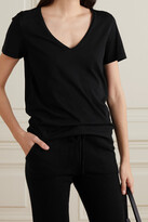Thumbnail for your product : Ninety Percent Marissa Organic Cotton-jersey T-shirt - Black