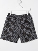 Thumbnail for your product : MOSCHINO BAMBINO Logo-Print Swim Shorts