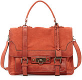 Thumbnail for your product : Frye Cameron Distressed Leather Satchel Bag, Coral