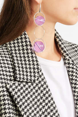 Marni Silver-plated Plexiglas Earrings