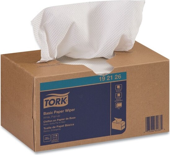 TorkBasicPaperWiper1-Ply9x10.5White250/Box24Boxes/Carton