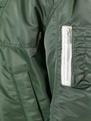 Sacai paneled bomber jacket