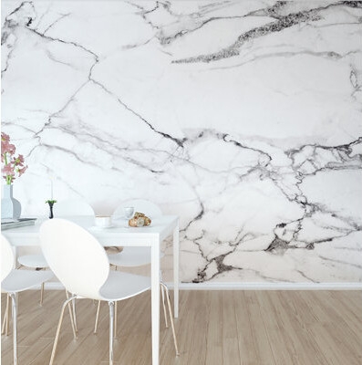 Willa Arlo Interiors Abington Marble 9.8' L x 94\