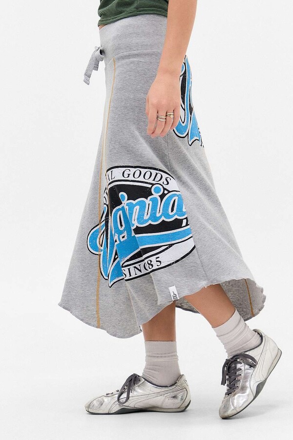 Archive At UO Jersey Skirt Over Trousers Grey M at Urban