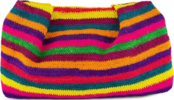 Sensi Mini Sisal Striped Clutch