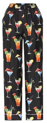 Dolce & Gabbana Printed silk trousers
