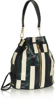 Thumbnail for your product : Elizabeth and James Cynnie patchwork snake-effect leather backpack