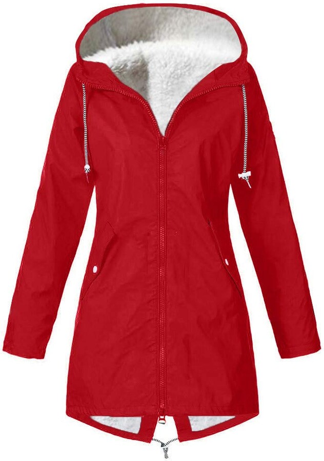 fleece lined waterproof jacket womens