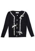 Thumbnail for your product : Milly Minis Sequin Bow Cardigan