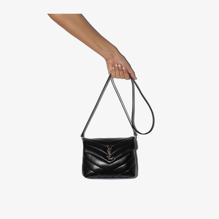 Saint Laurent Black Loulou Toy Leather Shoulder Bag Women's Calf