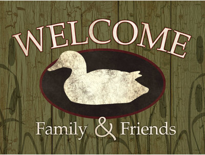 Duck Welcome - Wrapped Canvas Print
