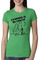 Thumbnail for your product : Crazy Dog T-shirts Womens Camping Is In Tents Shirt