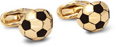 Thumbnail for your product : Paul Smith Football Gold-Tone Enamelled Cufflinks