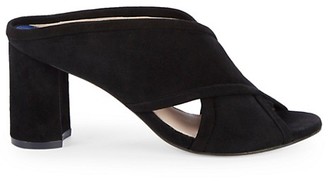 black criss cross strappy heels