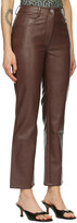 Thumbnail for your product : Miaou Brown Vegan Leather Junior Pants