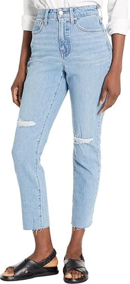 Madewell Curvy Perfect Vintage Jeans with Rips and Raw Hem in Bradwell Wash (Bradwell Wash) Women's Jeans
