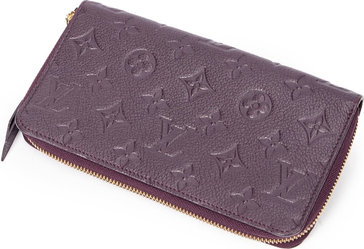 Pre-Owned Louis Vuitton Wallet Zippy Pomme d'Amour Red Long Round