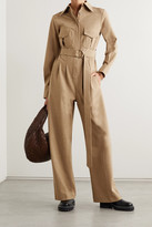 Thumbnail for your product : ANNA QUAN Coda Belted Woven Jumpsuit - Camel