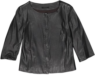 The Row Black Leather Jacket for Women