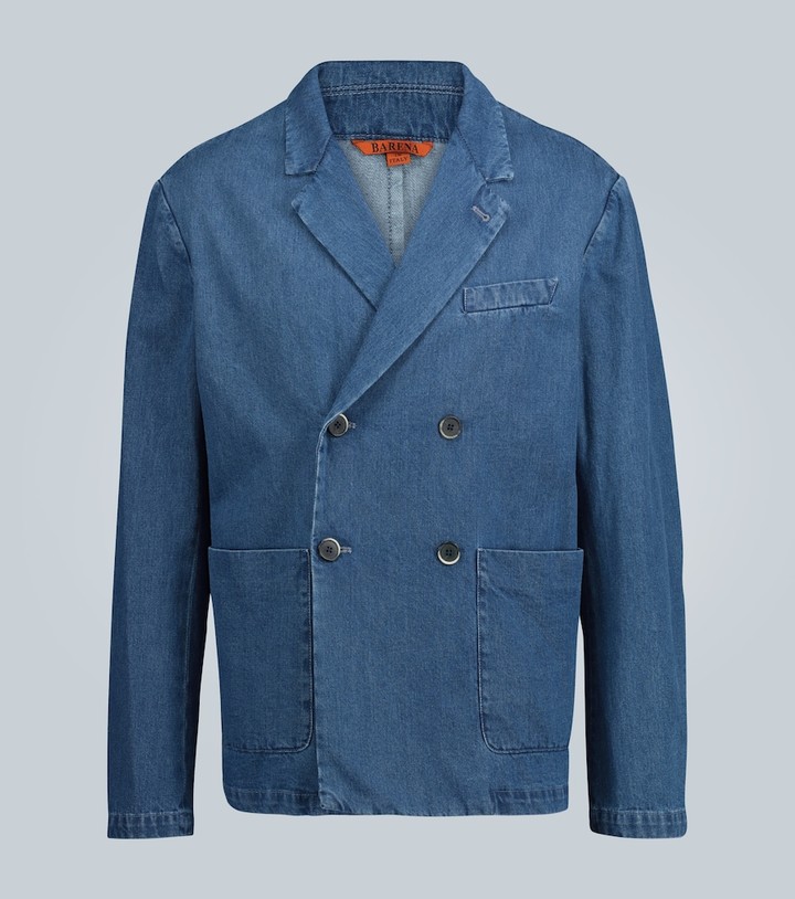 mens denim sport coat