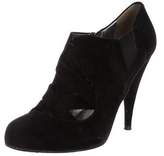 Thumbnail for your product : Miu Miu Suede Ankle Booties Black Suede Ankle Booties