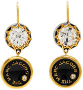 Thumbnail for your product : Marc Jacobs Gold & Black 'The Medallion' Drop Earrings