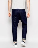 Thumbnail for your product : ASOS Bow Leg Jeans In Indigo In Drapey fabric