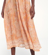 Thumbnail for your product : Zimmermann Brighton printed linen midi dress