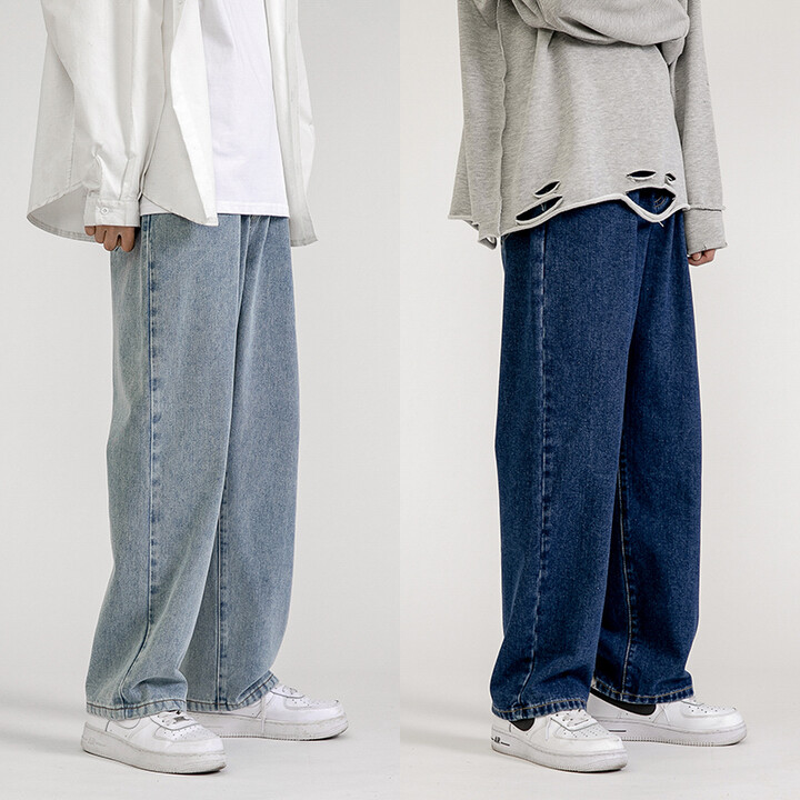 Men & apos;s Jeans Pants Straight Trousers for Men Jean Spring Denim Mens Man Male Trendyol Streetwear Korean Fashion Men Boys Sale