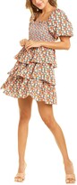 Thumbnail for your product : ENGLISH FACTORY Smocked Mini Dress