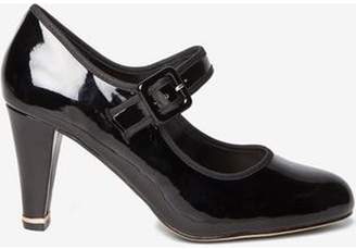 Dorothy Perkins Womens Wide Fit Black 'Erica' Court Shoes