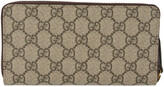 Thumbnail for your product : Gucci Beige GG Supreme Tiger Zip-Around Wallet