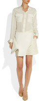 Thumbnail for your product : Maiyet Wool and shearling-effect wrap skirt
