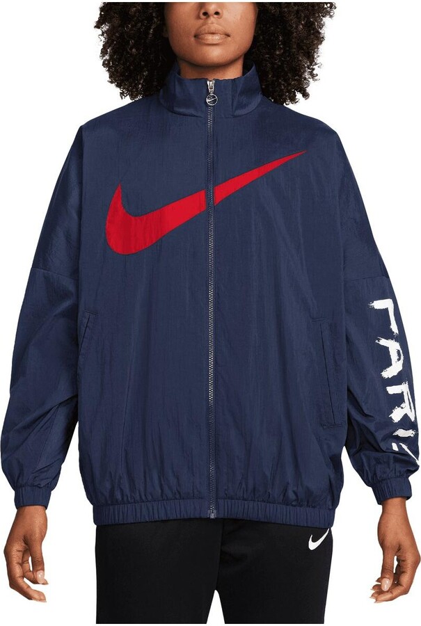 Nike Women's Navy Paris Saint-Germain Essential Windrunner Full-Zip Jacket