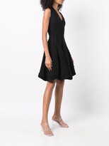 Thumbnail for your product : Alaïa Pre-Owned Animal-Pattern Flared Dress