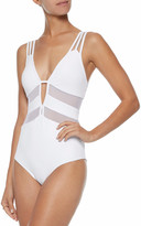 Thumbnail for your product : Jets Mesh-paneled Cutout Swimsuit