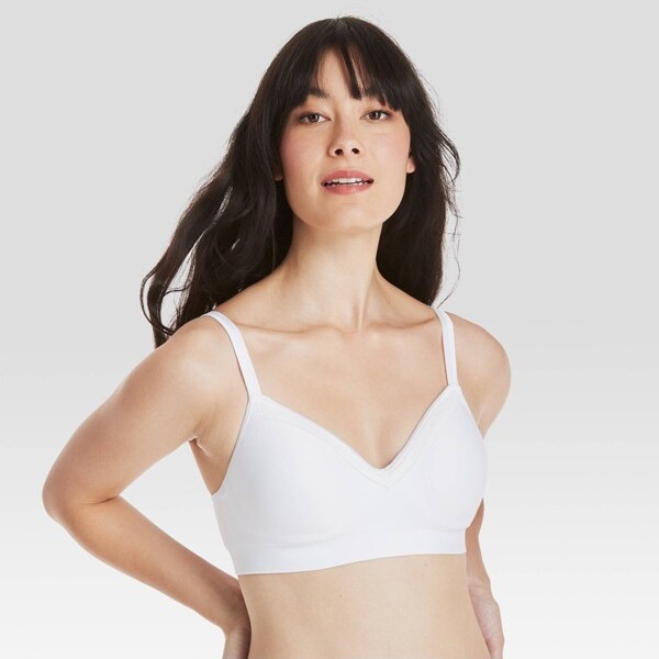 Hanes Women's Full Coverage SmoothTec Band Unlined Wireless Bra G796 - -  ShopStyle